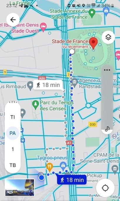 Superbe T2, Paris, Stade De France, Wifi, Parking แซงต์-เดอนี ภายนอก รูปภาพ